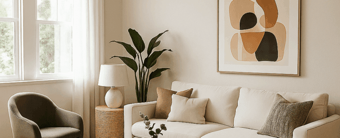 High-wall heat pump heating a bright modern New Zealand living room